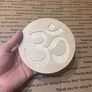 5.5" Wooden OM symbol wall art home deco